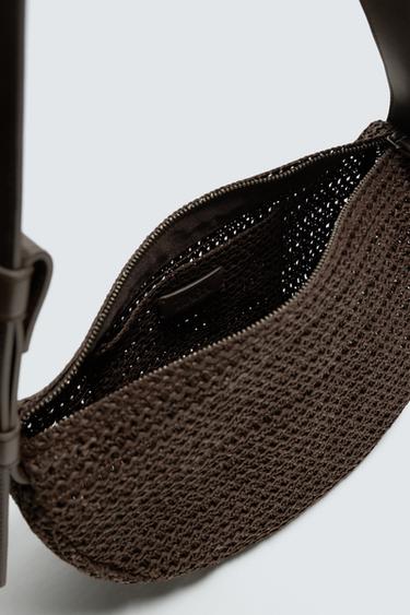 SAC PORTÉ ÉPAULE TRESSÉ - Marron de Zara - Image 3