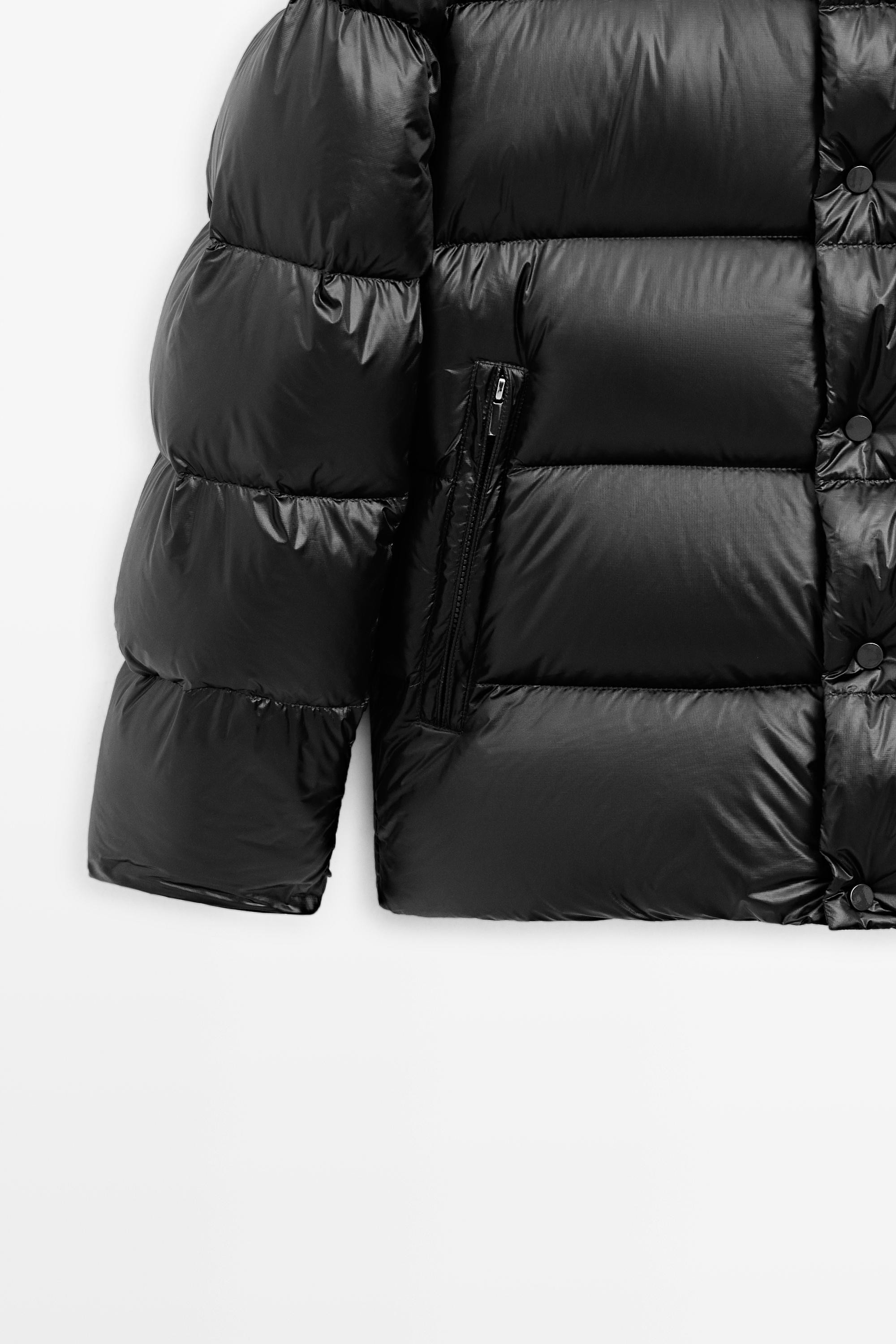Shiny down jacket