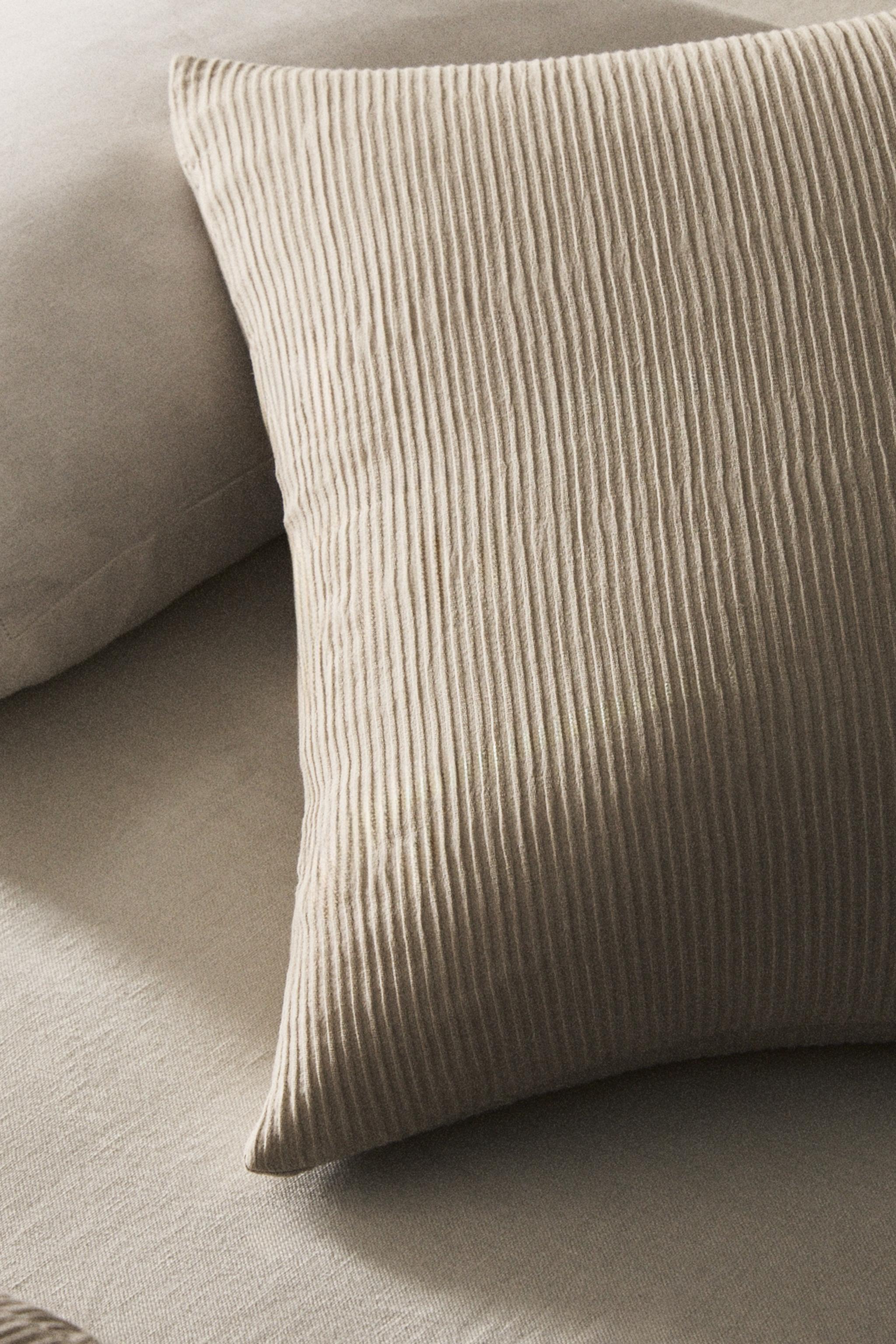 HOUSSE DE COUSSIN ÉDREDON FRONCÉ