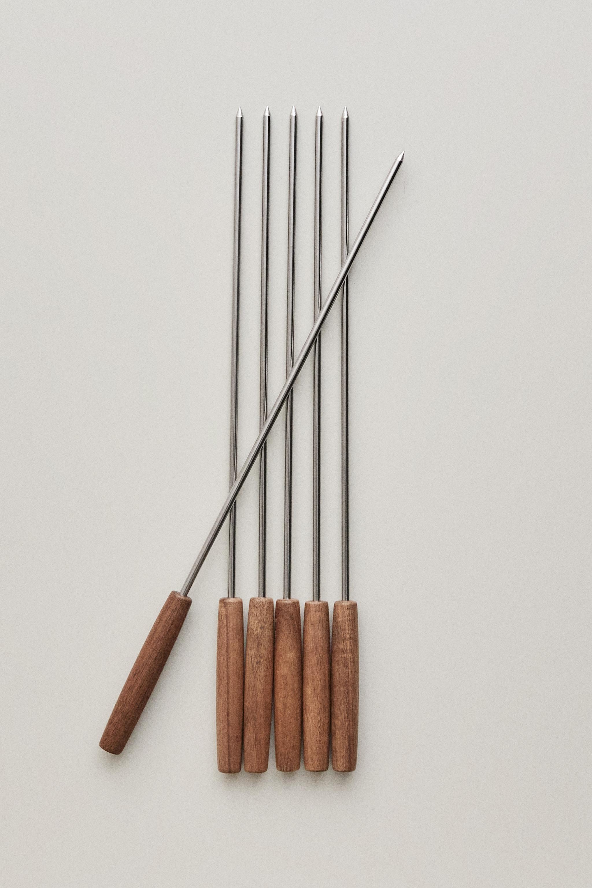 STEEL SKEWER SET (SET OF 5)
