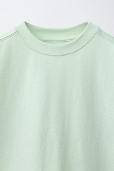 T-SHIRT BRODÉ - Vert d'eau de Zara - Image 2
