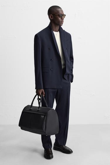 TEXTURED TRAVEL BAG - Black by Zara - Image 0