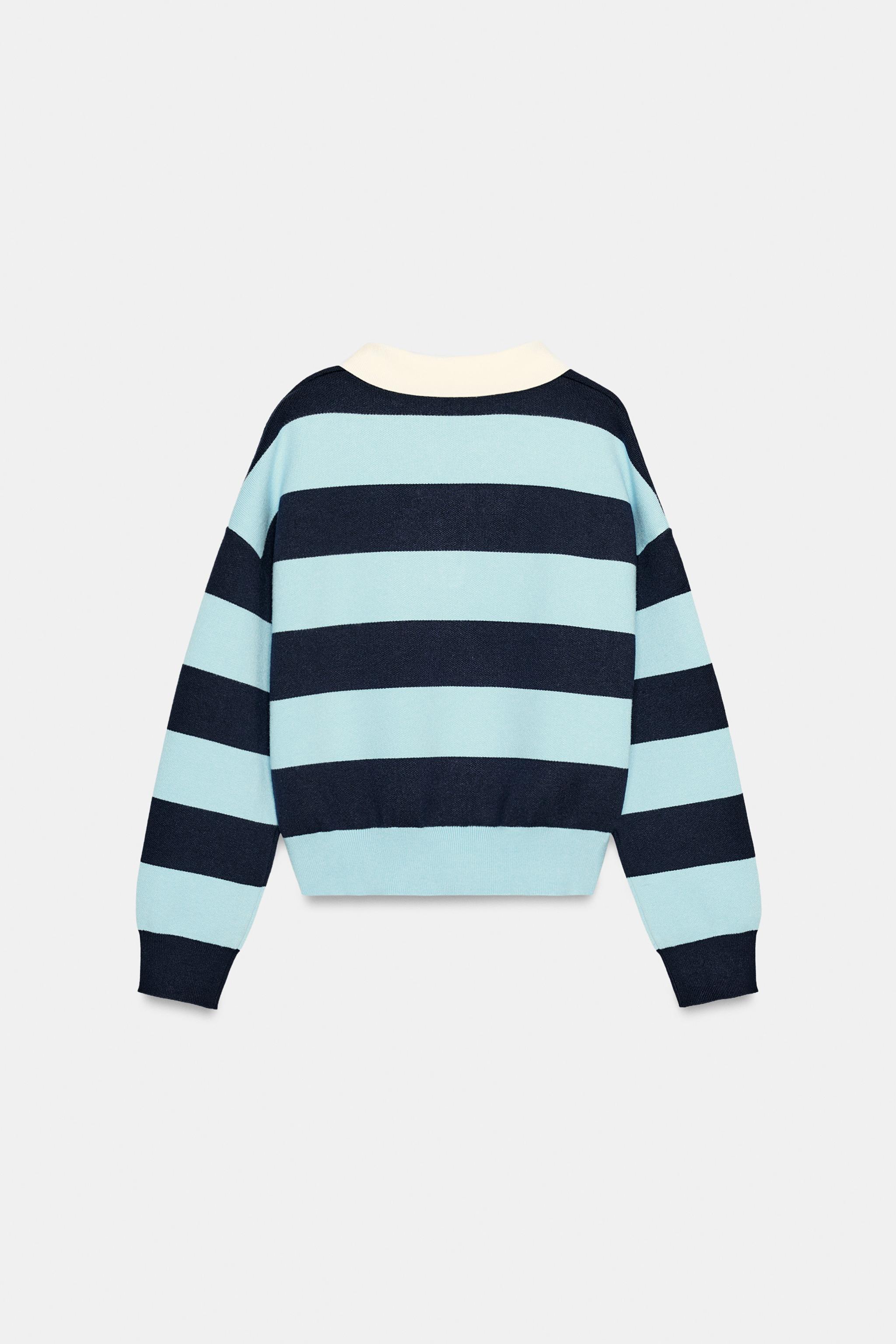 STRIPED KNIT POLO