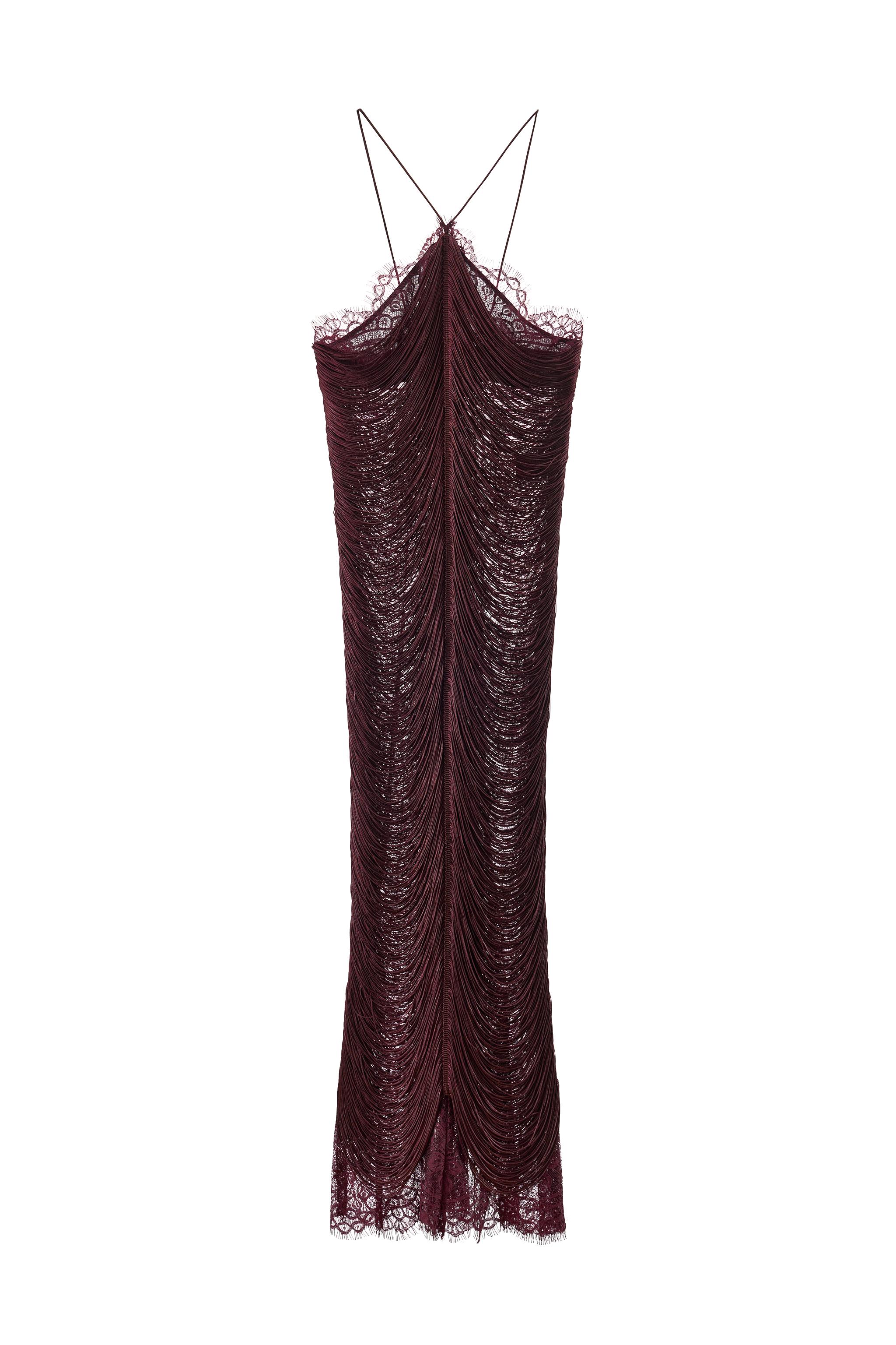 brown halter dress midi Brown Cotton Bead Halter-Neck Ruched Midi Dress