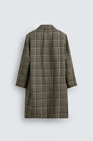 Zara WOOL - LINEN COAT LIMITED EDITION - Brown