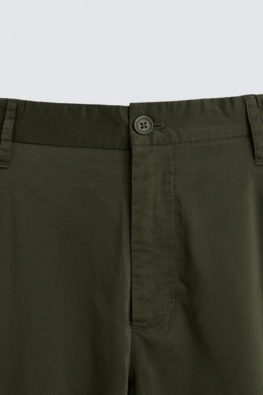 LIGHTWEIGHT RELAXED FIT TROUSERS - Green by Zara - Image 8