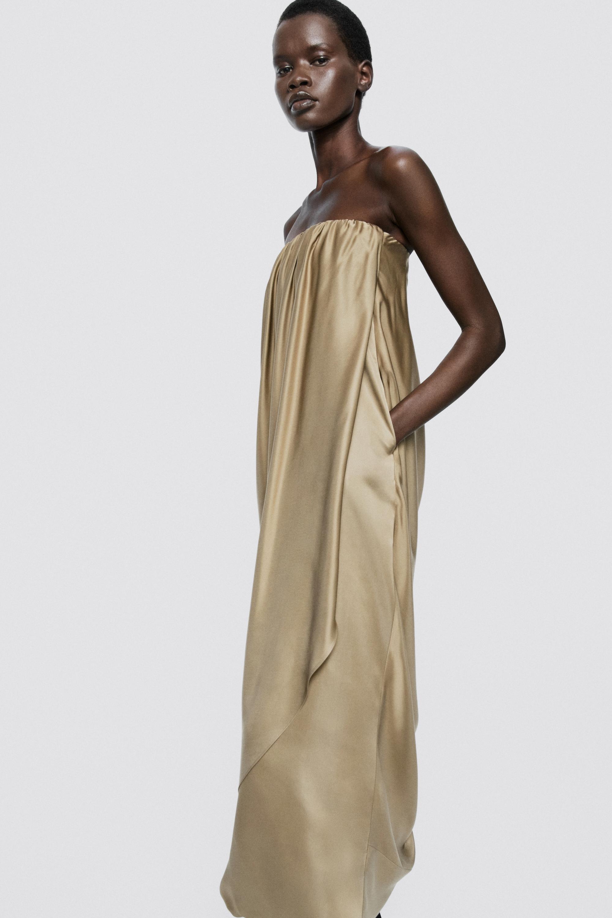 Strapless gathered dress - LIMITED EDITION