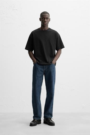 BASIC HEAVYWEIGHT T-SHIRT - Black by Zara