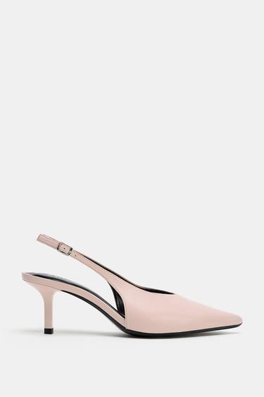 HIGH-HEEL SLINGBACK SHOES - Pink by Zara