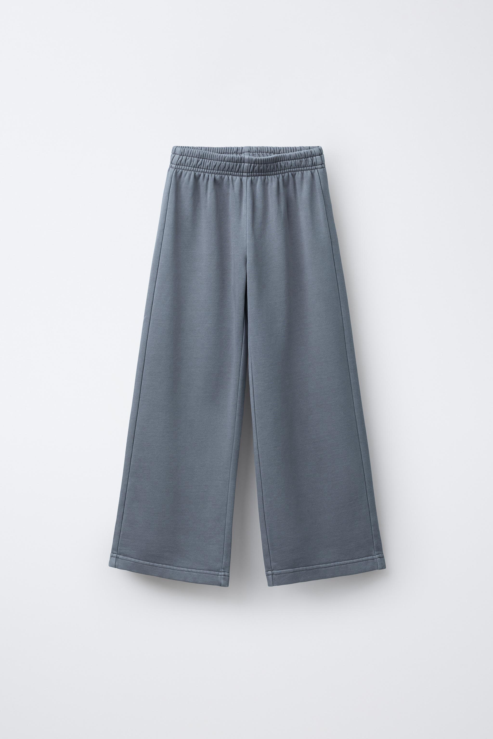 PANTALON WIDE LEG EFFET DÉLAVÉ