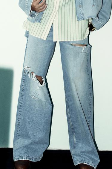 Zara KESKMISE VÖÖKOHAGA TEKSAD TRF - Light blue