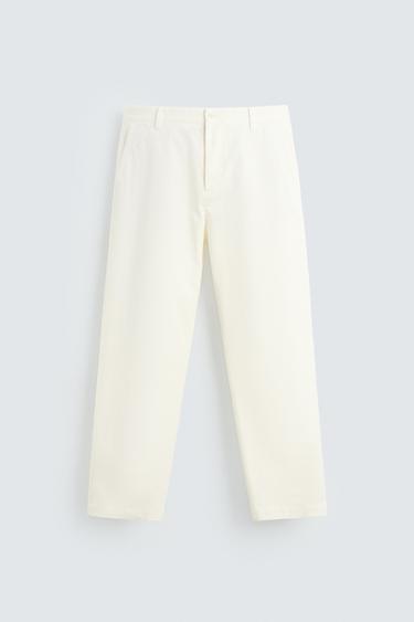 PANTALÓN CHINO REGULAR FIT - Crudo de Zara