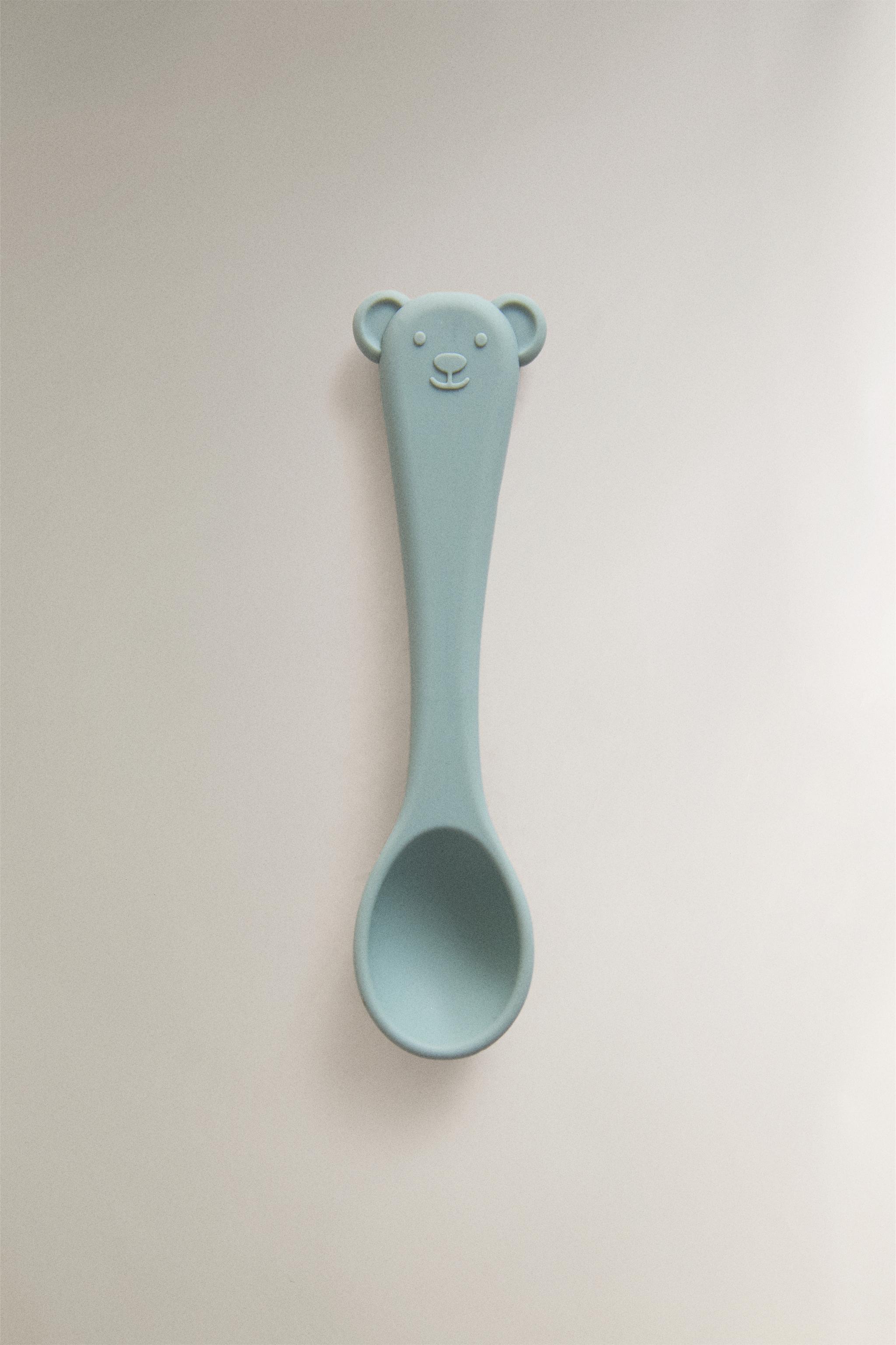 KIDS' SILICONE SPOON — Blue