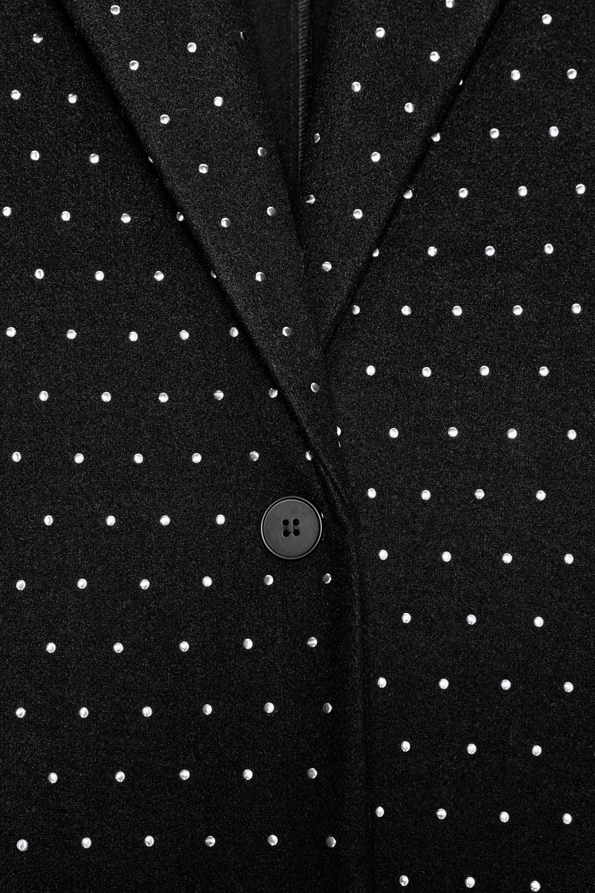 ラインストーンソフトコート - ブラック | ZARA Japan / 日本