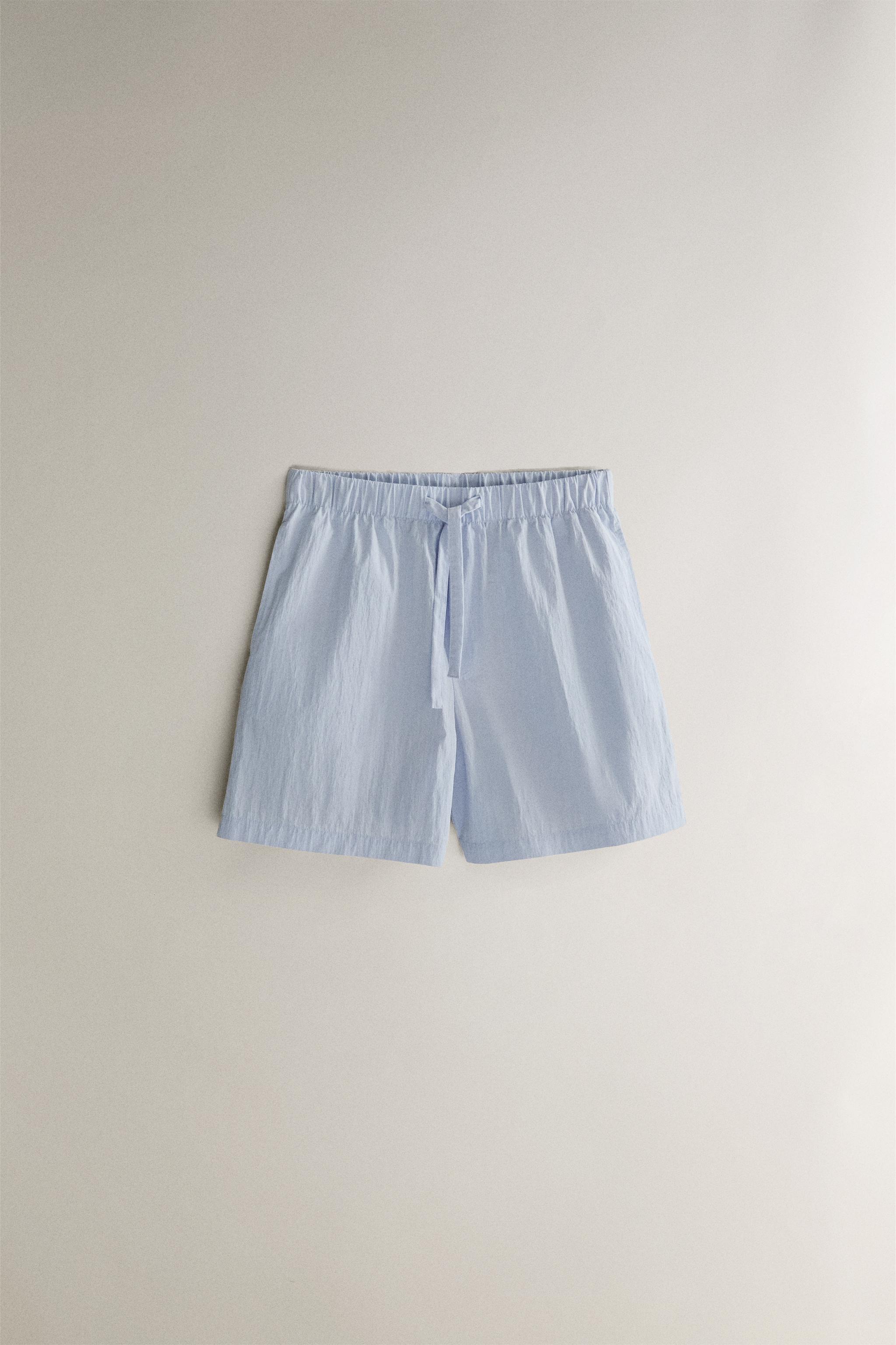 コットン ショートパンツ - ライトブルー | ZARA Japan / 日本