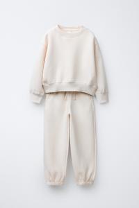 Zara Pull à col rond, blanc - Vêtements