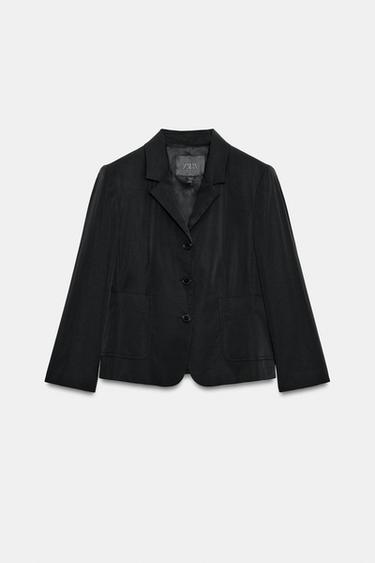 VESTE À POCHES ZW COLLECTION - Noir de Zara - Image 5