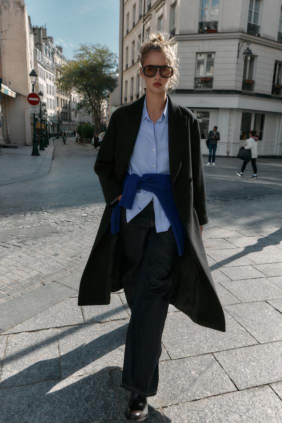 LONG BELTED WOOL COAT