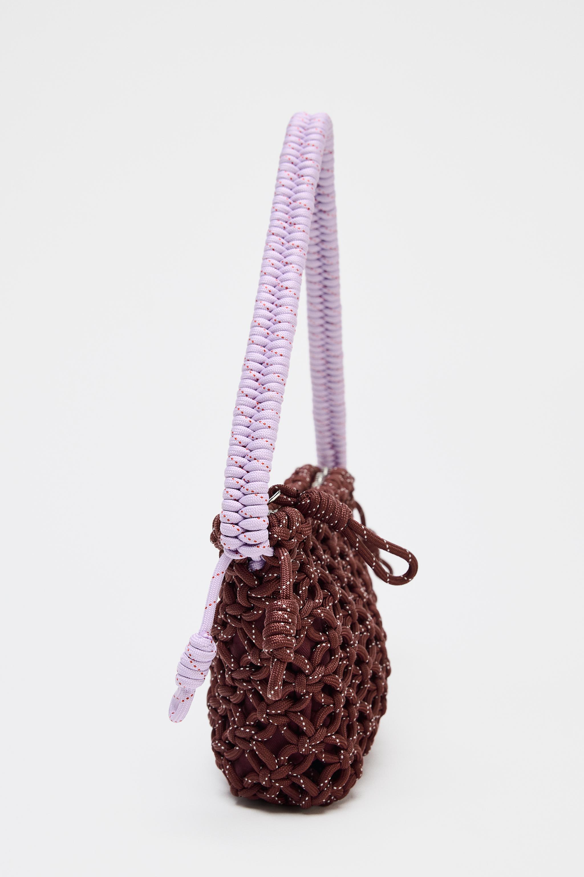 ROPE SHOULDER BAG - Maroon | ZARA Australia