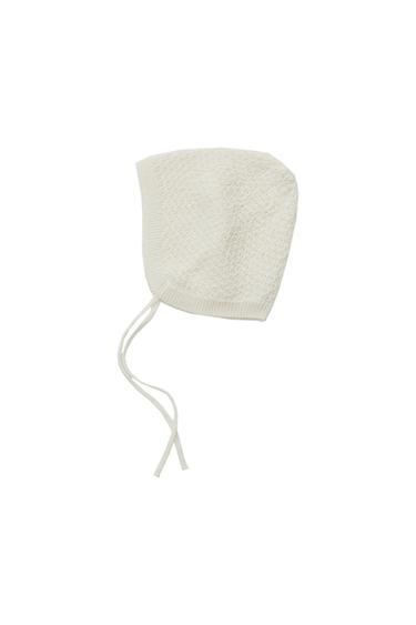 COTTON AND SILK KNIT HAT