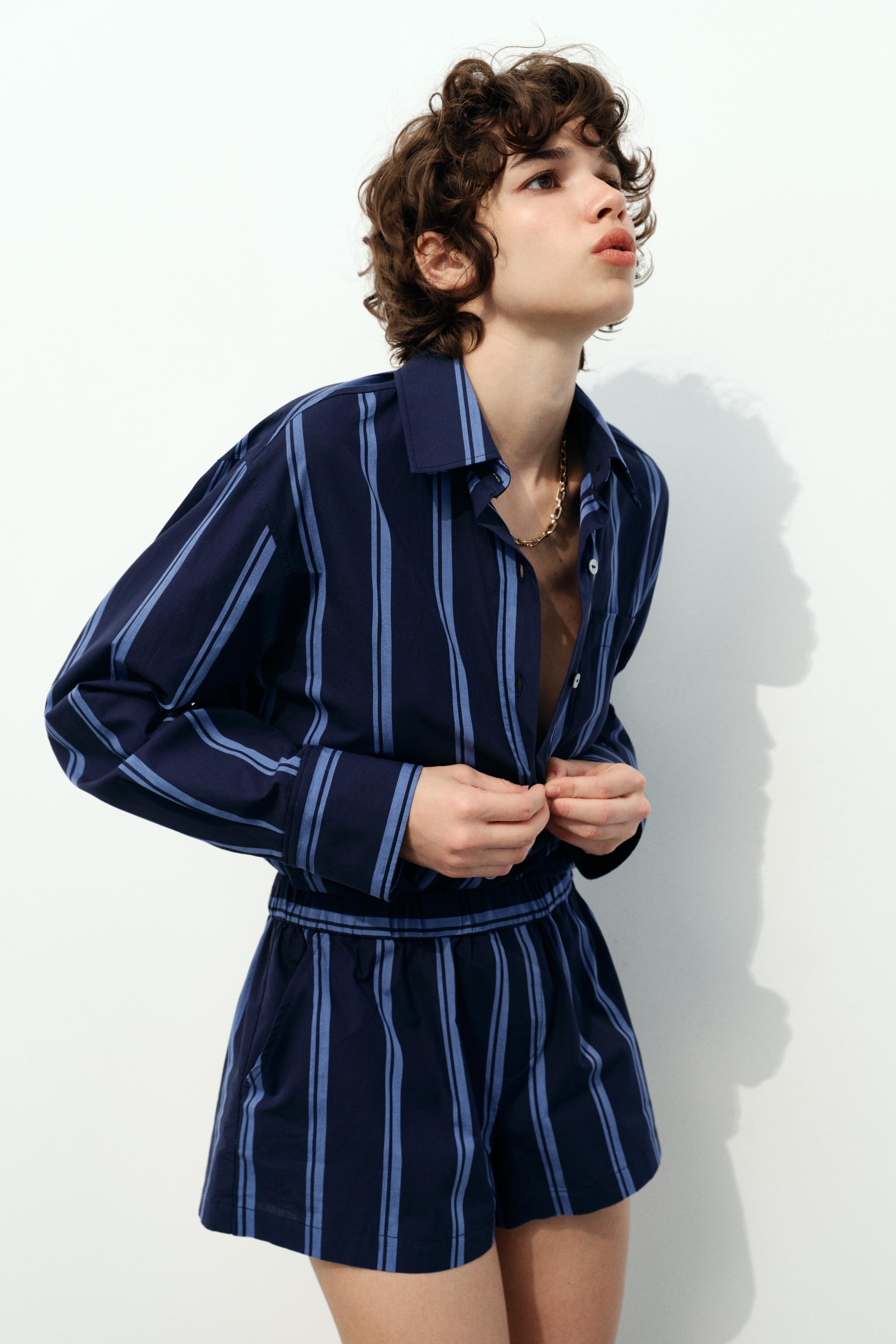 Zara store striped playsuit