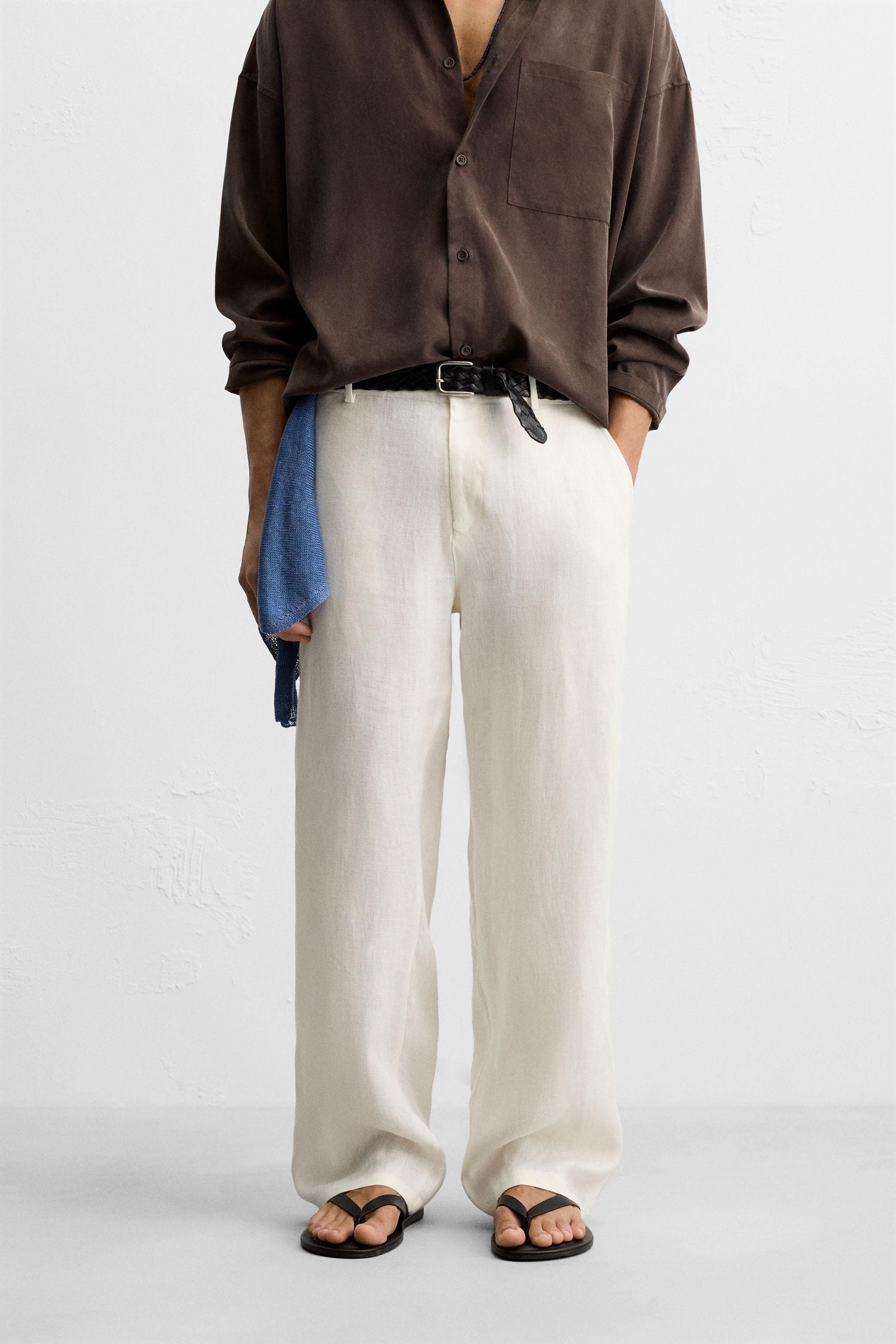PANTALON 100 % LIN