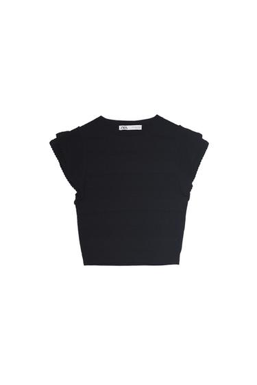 TOP POINTELLE VOLANTE