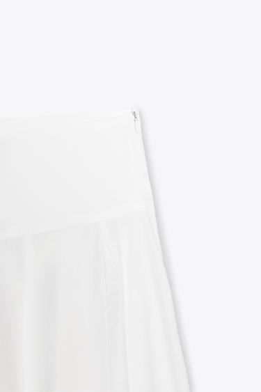 ASYMMETRIC MIDI SKIRT - White by Zara - Image 5