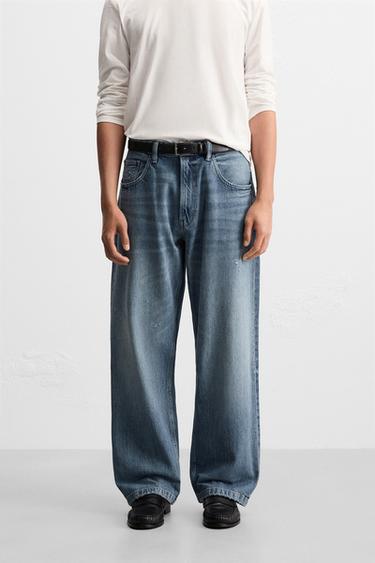 JEANS BAGGY FIT - Zara 미디움 블루