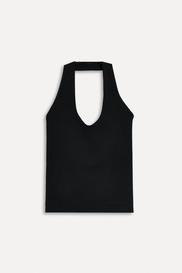 STRETCH HALTER TOP 50TH ANNIVERSARY - Black by Zara - Image 2