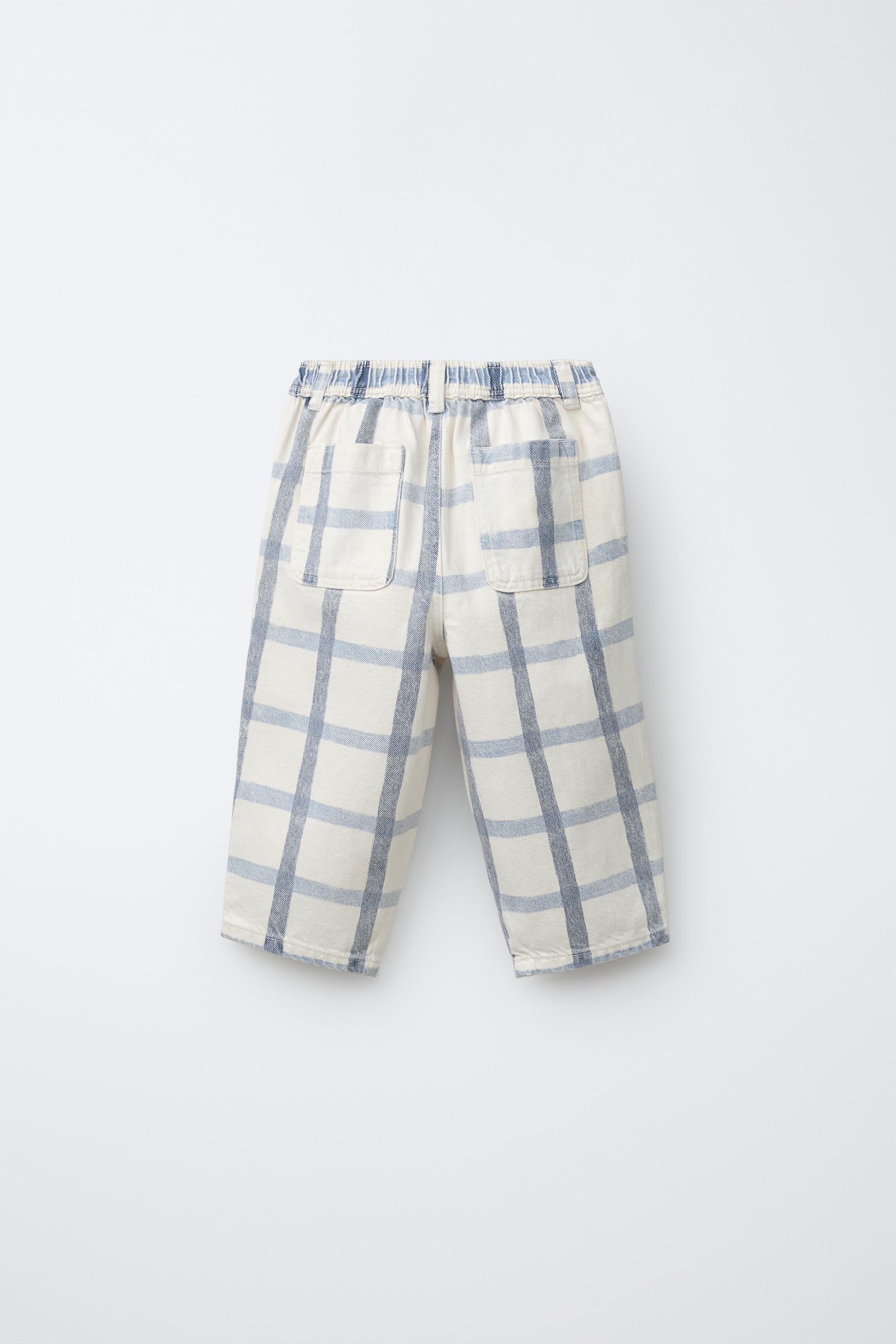 Детские брюки Zara PLAID BAGGY PANTS — фото 2