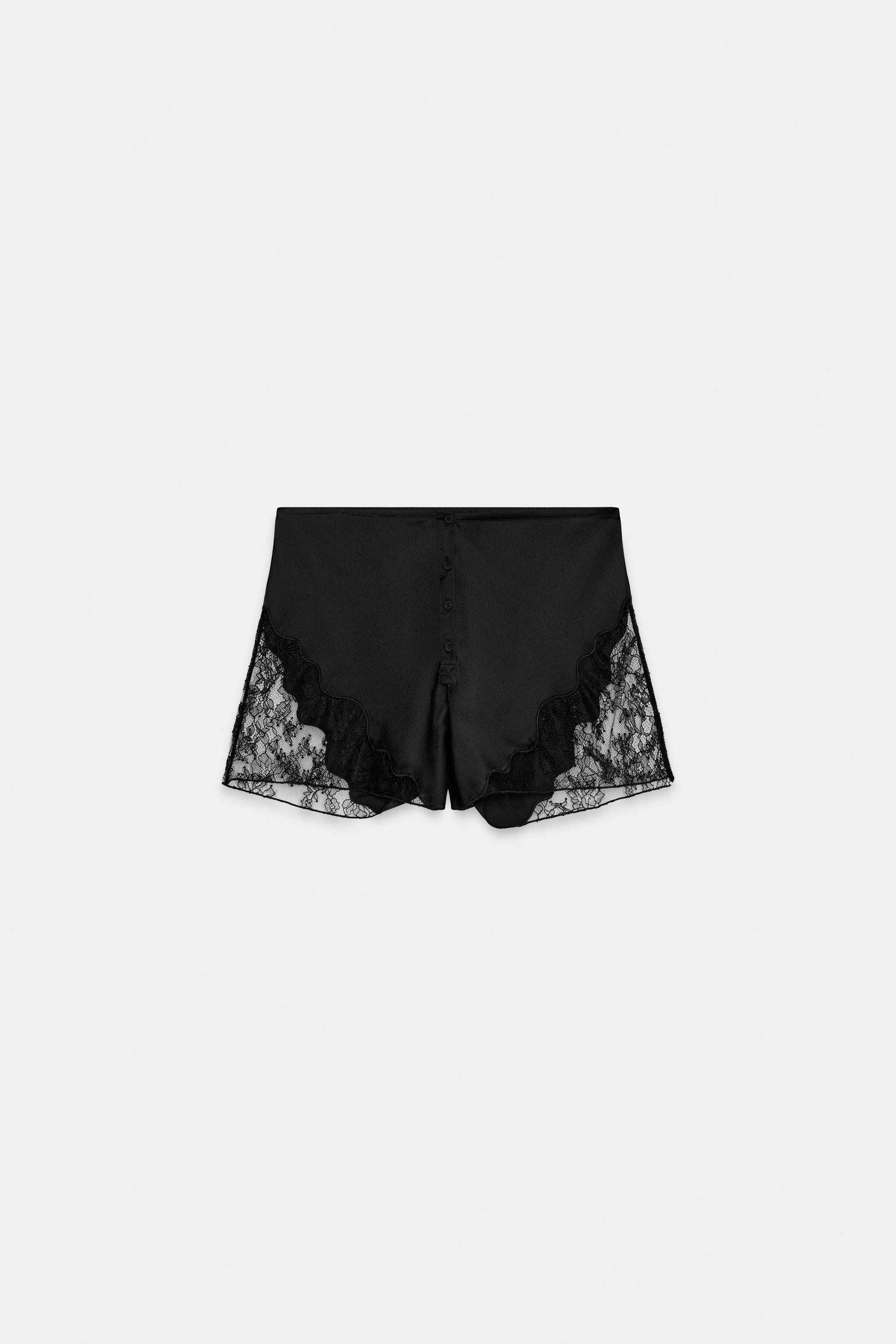 ZW COLLECTION SATIN LACE SHORTS