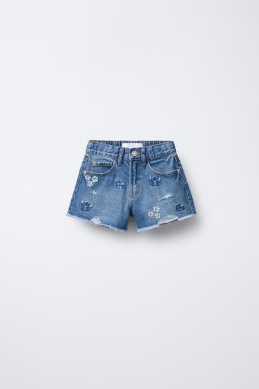 LILO & STITCH © DISNEY DENIM BERMUDA SHORTS - أزرق الخاص بـ Zara
