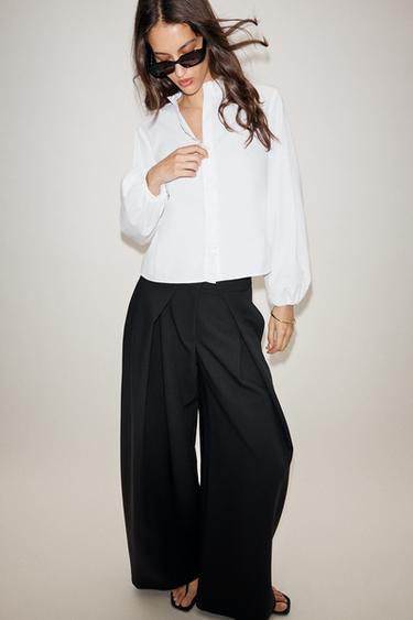 RUFFLED SHIRT - White by Zara