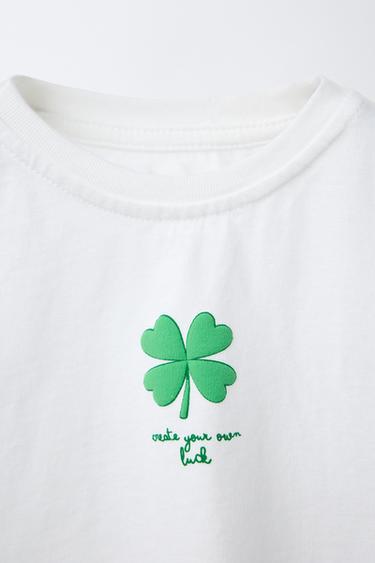 RAISED PRINT T-SHIRT - White by Zara - Image 2