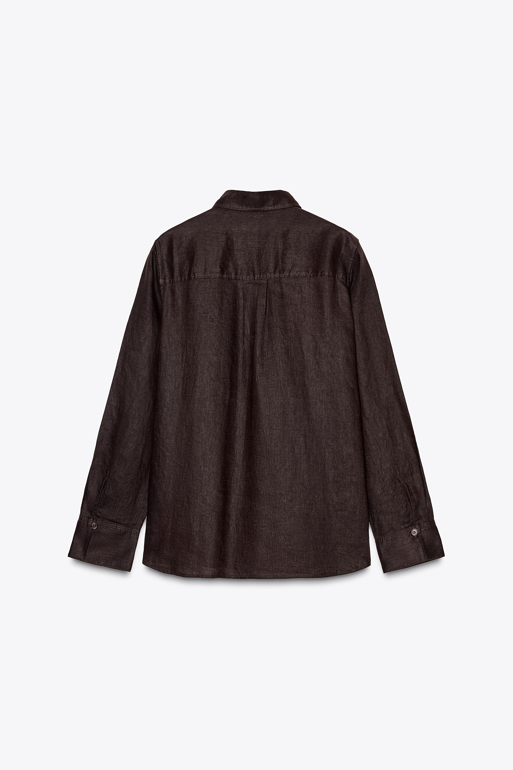 シルク100% シャツ - グレー | ZARA Japan / 日本
