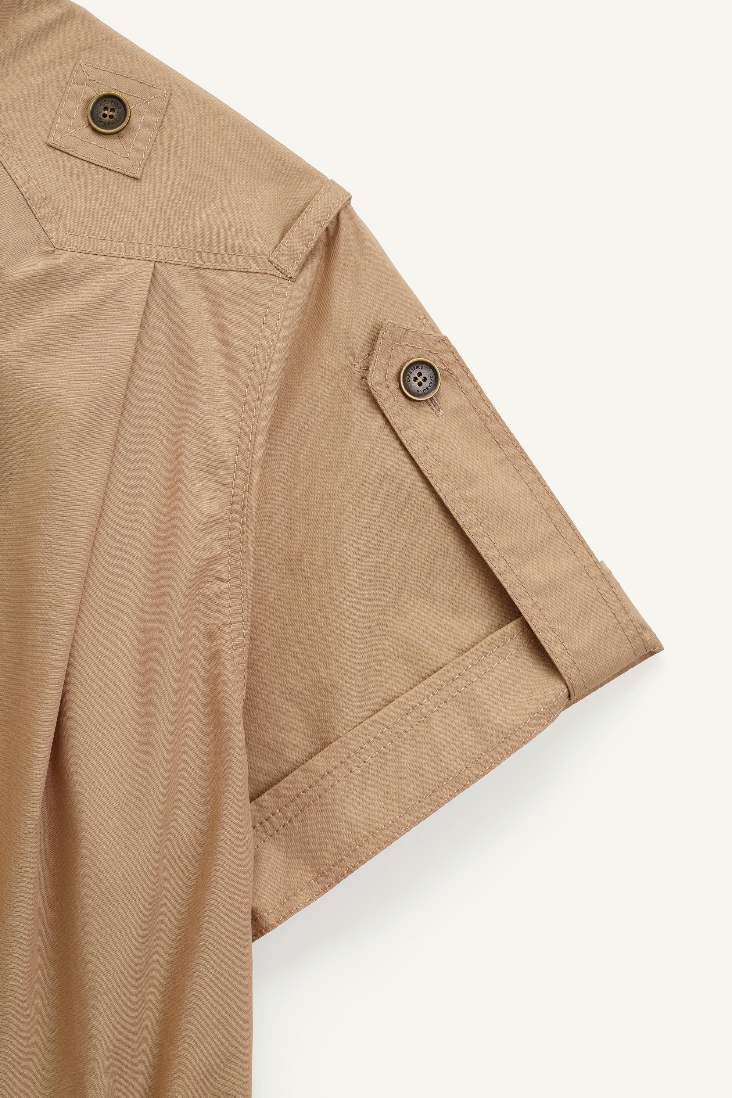 オールインワン・サロペット ZARA SRPLS SHRT JMPST 14 2678/212 SHRT JMPST 14 - Beige | ZARA United States