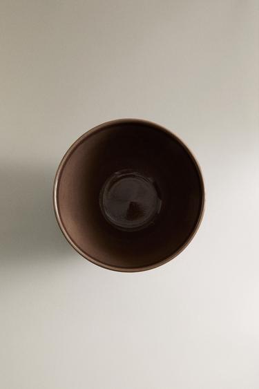 EARTHENWARE BOWL WITH RAISED DESIGN - Grey by Zara - Image 4