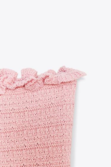 KNIT BANDEAU TOP - Pink by Zara - Image 8