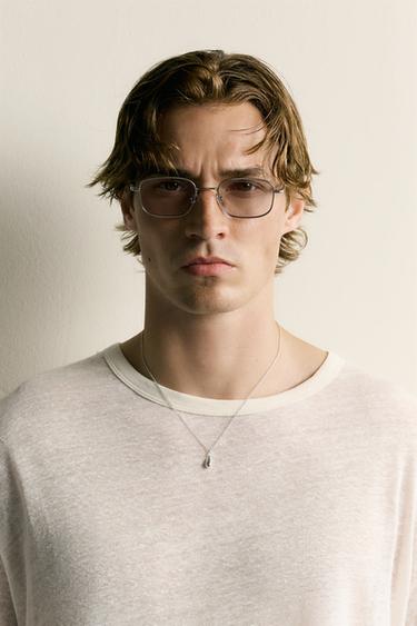 SQUARE METAL SUNGLASSES - Matte silver by Zara - Image 0