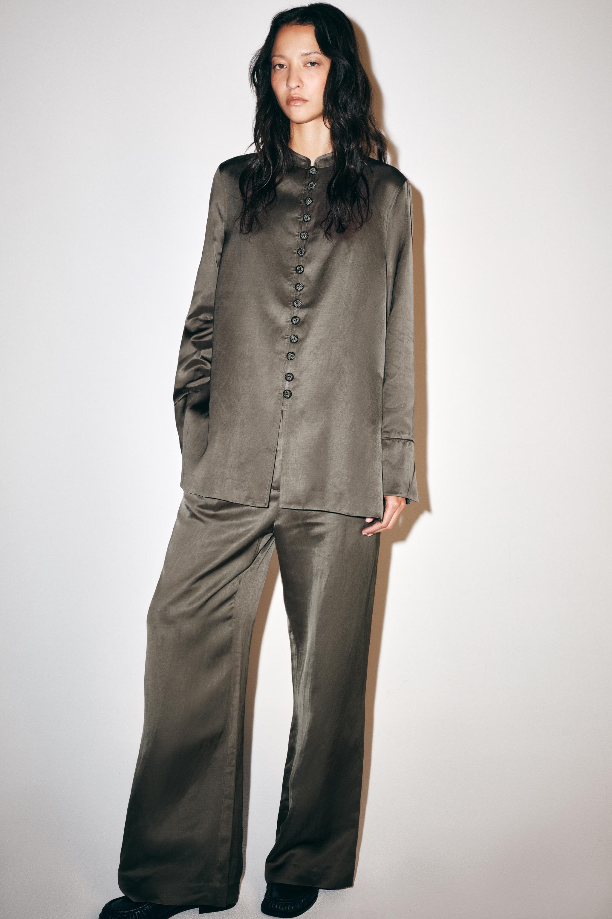 ZW COLLECTION SATIN-FINISH JACKET