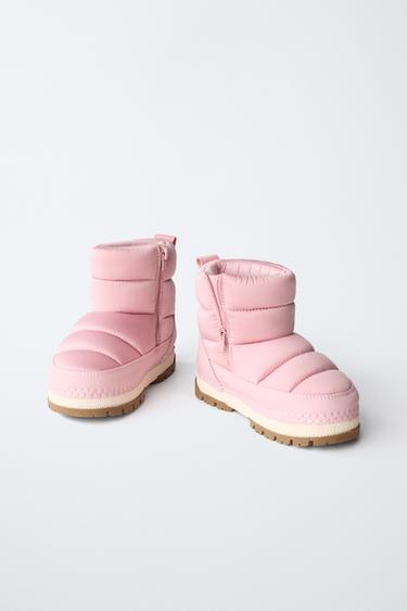 BOTTINES MÉTALLISÉES WATER REPELLENT - Rose de Zara - Image 2