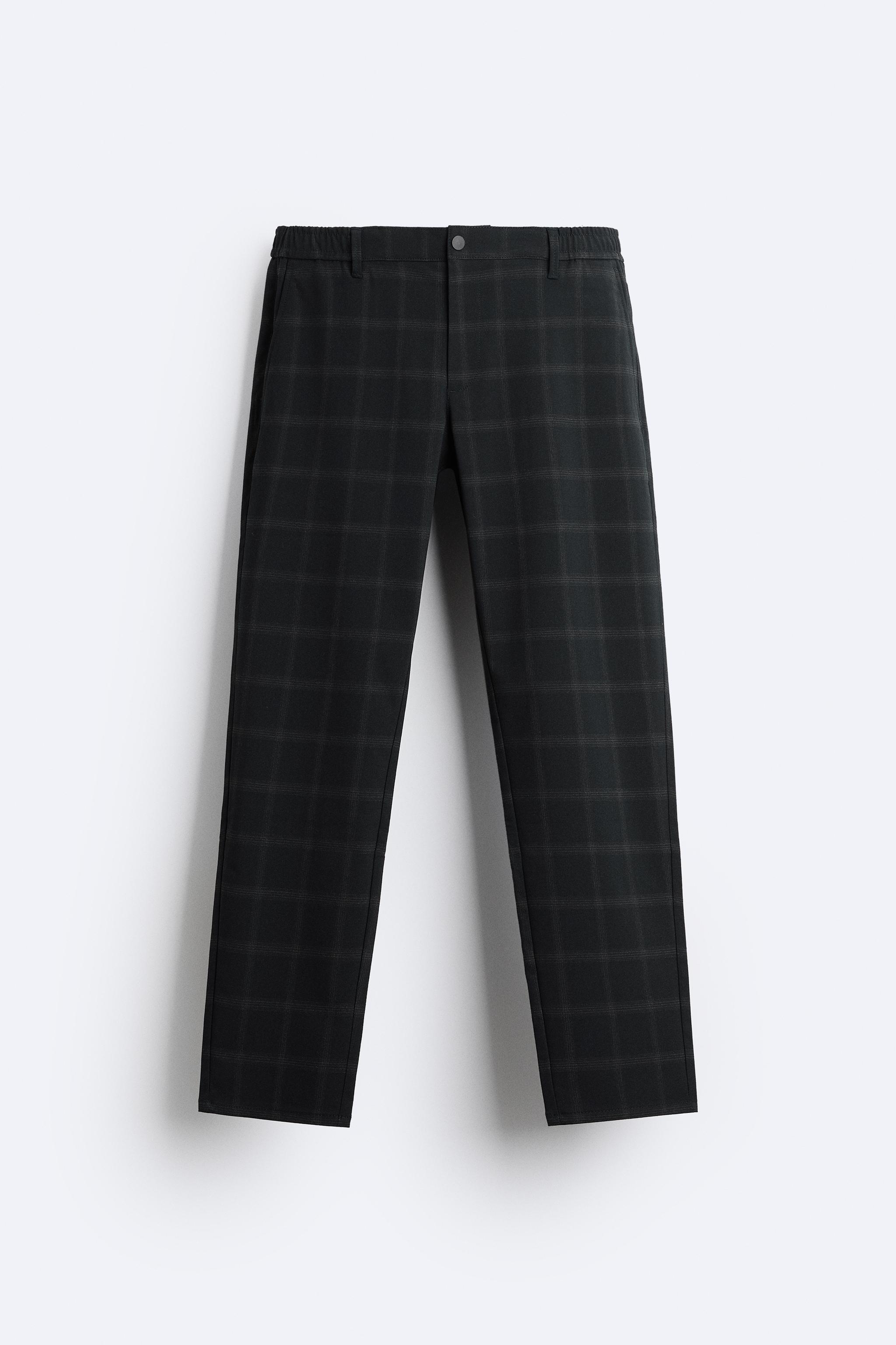 Zara mens clearance tartan trousers