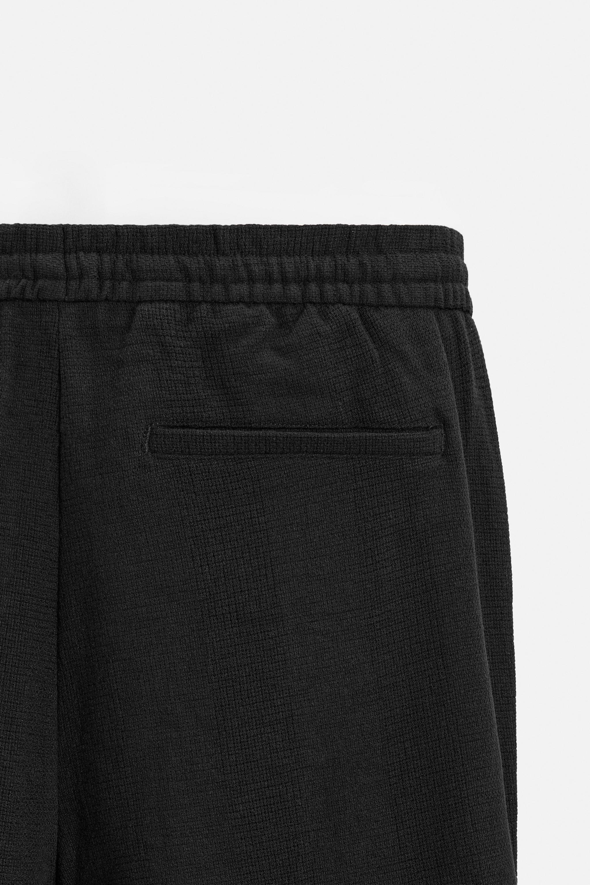 GEOMETRIC JACQUARD PANTS - Black | ZARA United States GEOMETRIC JACQUARD PANTS - Black | ZARA United States