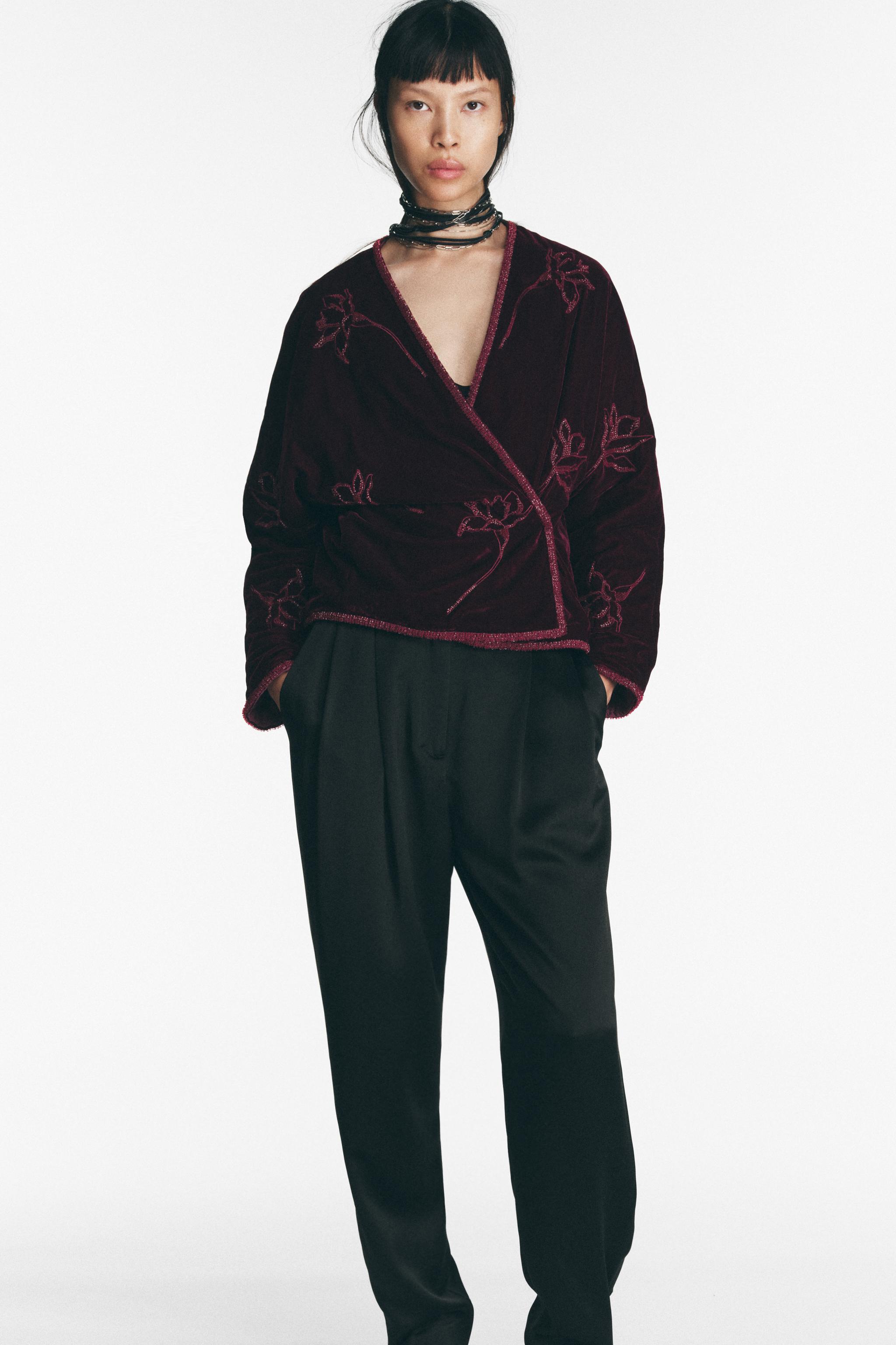 Kimono coat zara deals