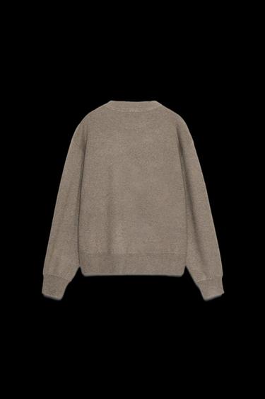 Zara BASIC KNIT SWEATER - Mid-mink