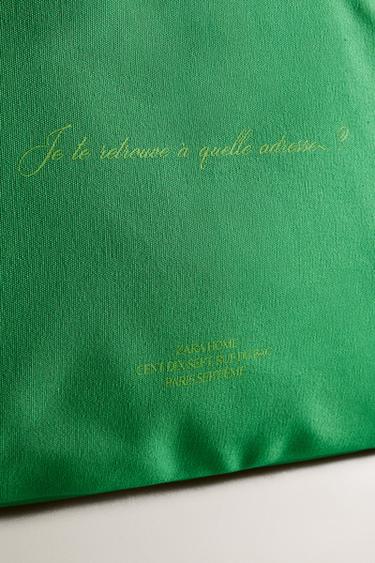 GRAND SAC VERT RUE DU BAC - Vert clair de Zara - Image 3