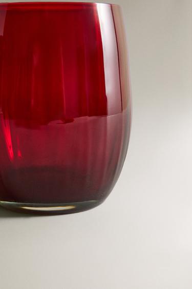 CRYSTALLINE CHRISTMAS TUMBLER WITH RAISED DESIGN - Red by Zara - Image 3