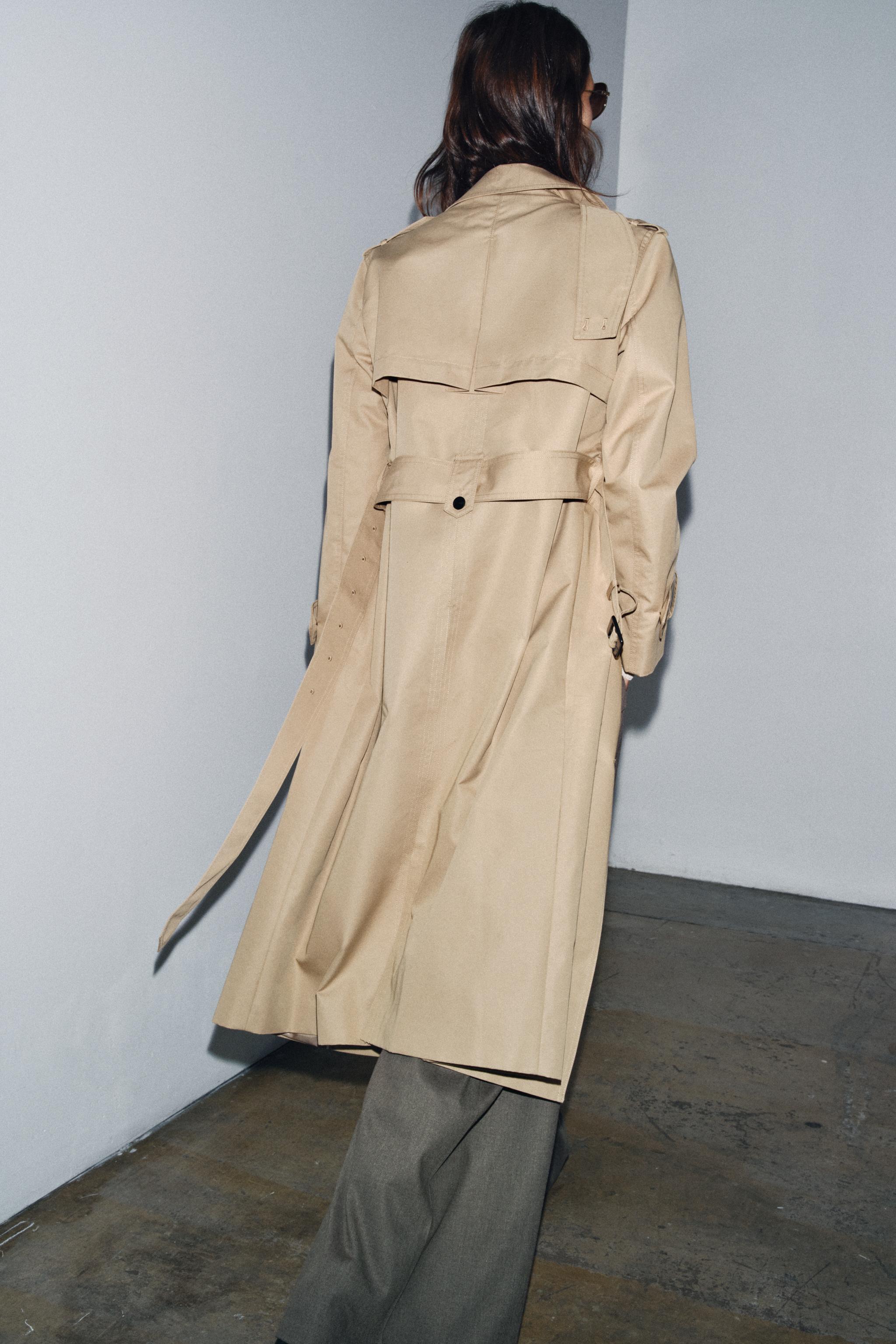 ZARA 撥水加工トレンチコート ZARA(ザラ) 撥水加工ベルト付きトレンチコートトレンチコート