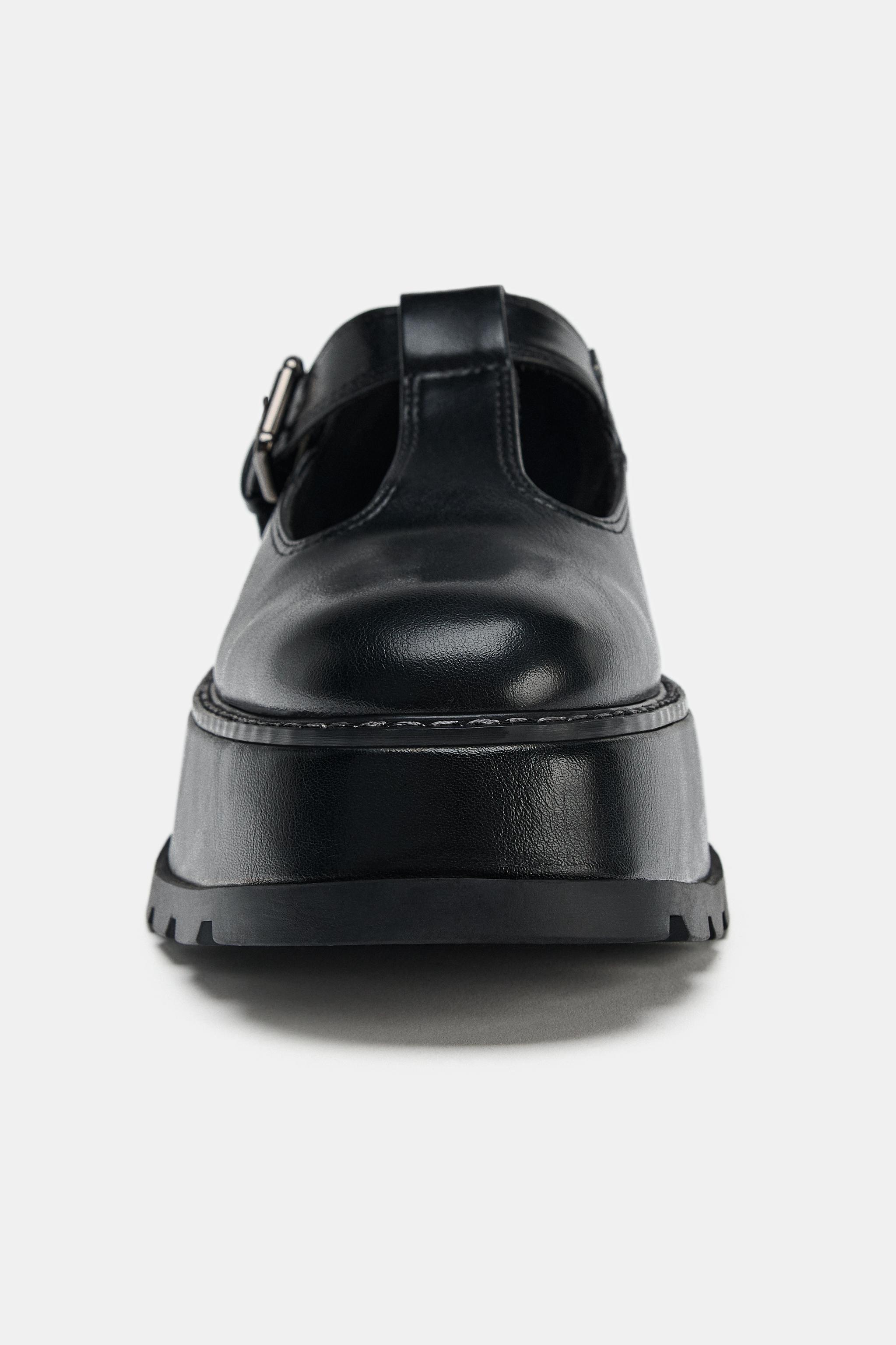 ストラッププラットフォームローファー - ブラック | ZARA Japan / 日本